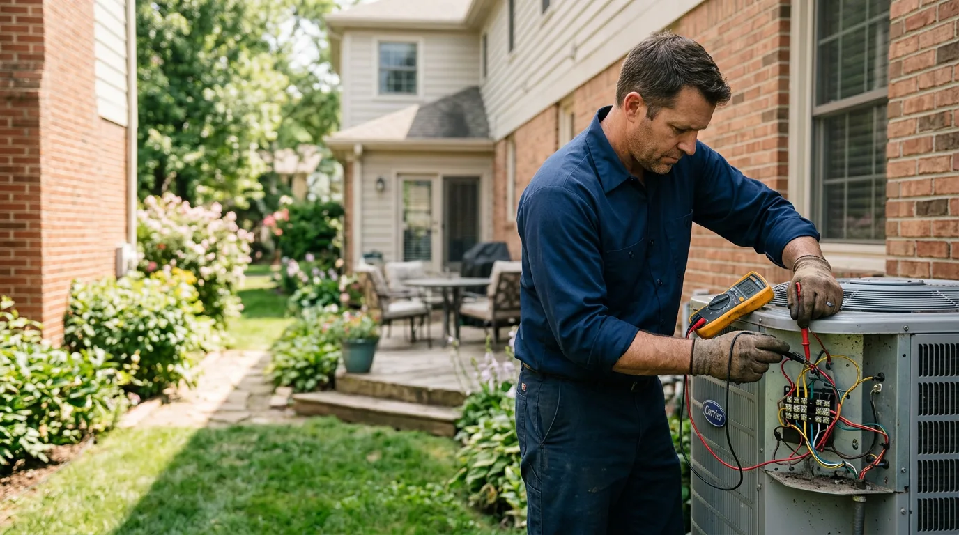 HVAC technician working near Fairless Hills, PA